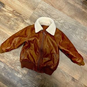 Brown Leather jacket “Maverick”